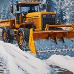 Juego de limpiar nieve en caminos