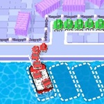 Transporta barcos por mar, juego de pensar